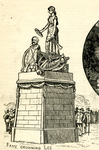 Virginia -- Southern honors to the memory of the great Confederate chieftain --Laying of the corner-stone of the Robert E. Lee Monument at Richmond, October 27th.; Fame crowning Lee by C. Upham