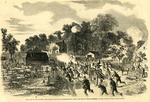 Army of the Potomac -- the Confederates evacuating Mechanicsville under the fire of Union batteries by Alfred R. Waud