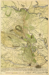 Topographical map of Eastern Virginia From Fredericksburg to Richmond taken from tracings (now in the possession of the government) of the original railroad surveys of this portion of the state, comprising the topography for six miles on each side of the track by Charles Sholl