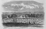 Encampment of Union prisoners at Belle Isle, Richmond, Virginia by Harry E. Wrigley