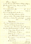 Dean's report on the finances of the Medical College of Virginia, 1860 April 5