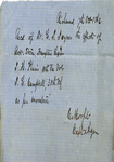 Receipt from Captain C. Morfit, 1862 October 7