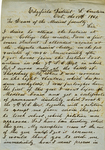 Letter from J. M. Rushton to L. S. Joynes, 1864 October 13 by J. M. (John M.) Rushton