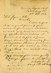 Letter from W. G. Roberts to L. S. Joynes, 1864 October 15 by W. G. Roberts