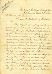 Letter from L. S. Joynes to F. Sorrel, 1862 September 17 by L. S. (Levin Smith) Joynes