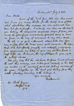 Letter from M. Howard to L. S. Joynes, 1863 July by M. (Marion) Howard