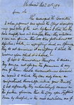 Letter from Robert W. Haxall, John A. Cunningham, and Frederick Marx to L. S. Joynes, 1859 February 21