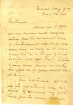 Letter from Thomas L. Hunter to the Faculty of the Medical College of Virginia, 1861 March 7 by Thomas L. Hunter