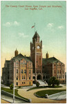 County Court House, from Temple and Broadway, Los Angeles, Cal.