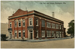 City Hall and Library, Burlington, Wis.
