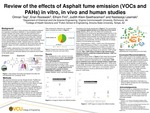 Review of the effects of Asphalt fume emission (VOCs and PAHs) in vitro, in vivo and human studies