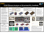 Finite Element Analysis of 3D-printed PCL Scaffolds by Ireolu K. Orenuga, Joao Soares, Phillip D. Glass, and Daeha Joung Ph.D.